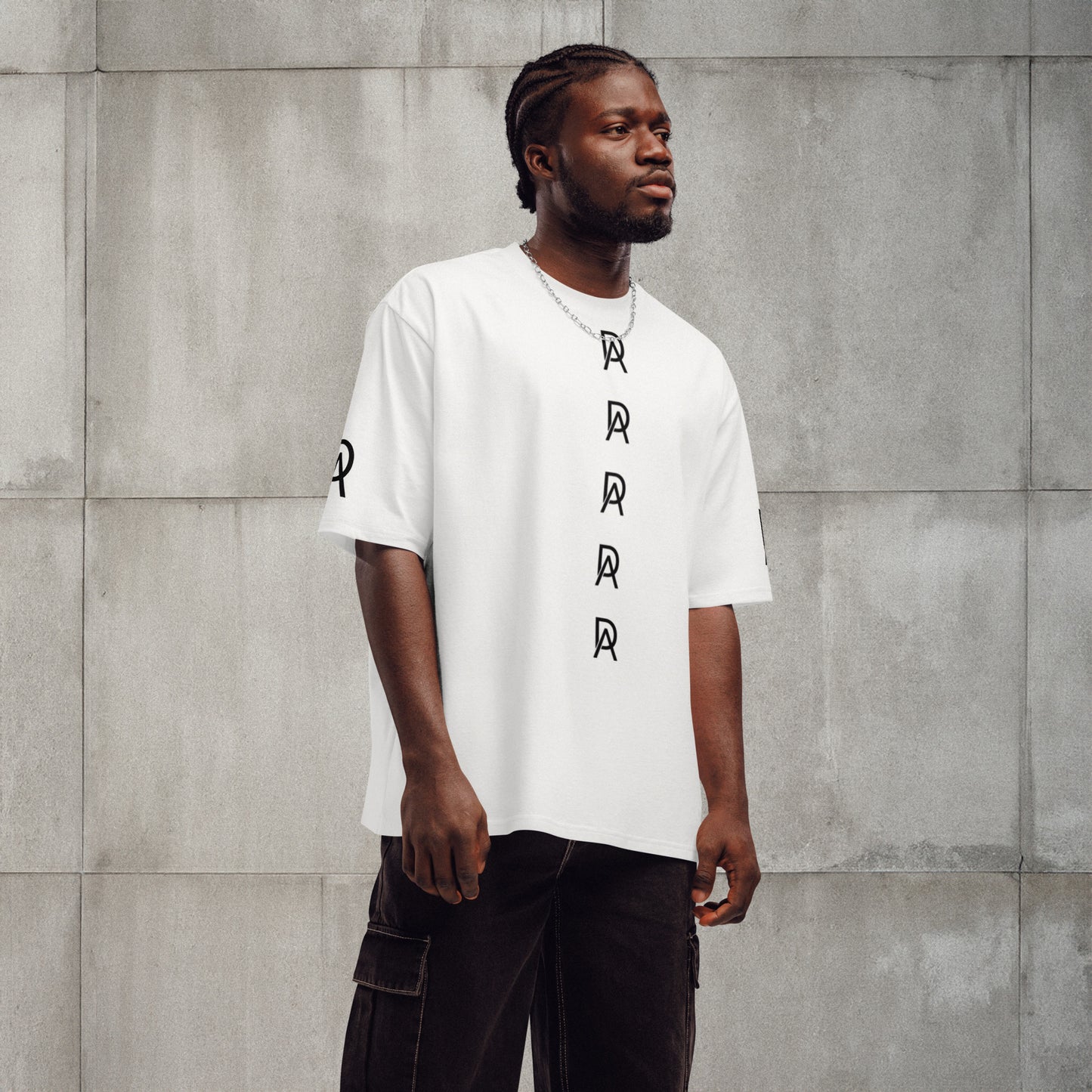 Oversized heavyweight T-shirt "AD" exclusive design