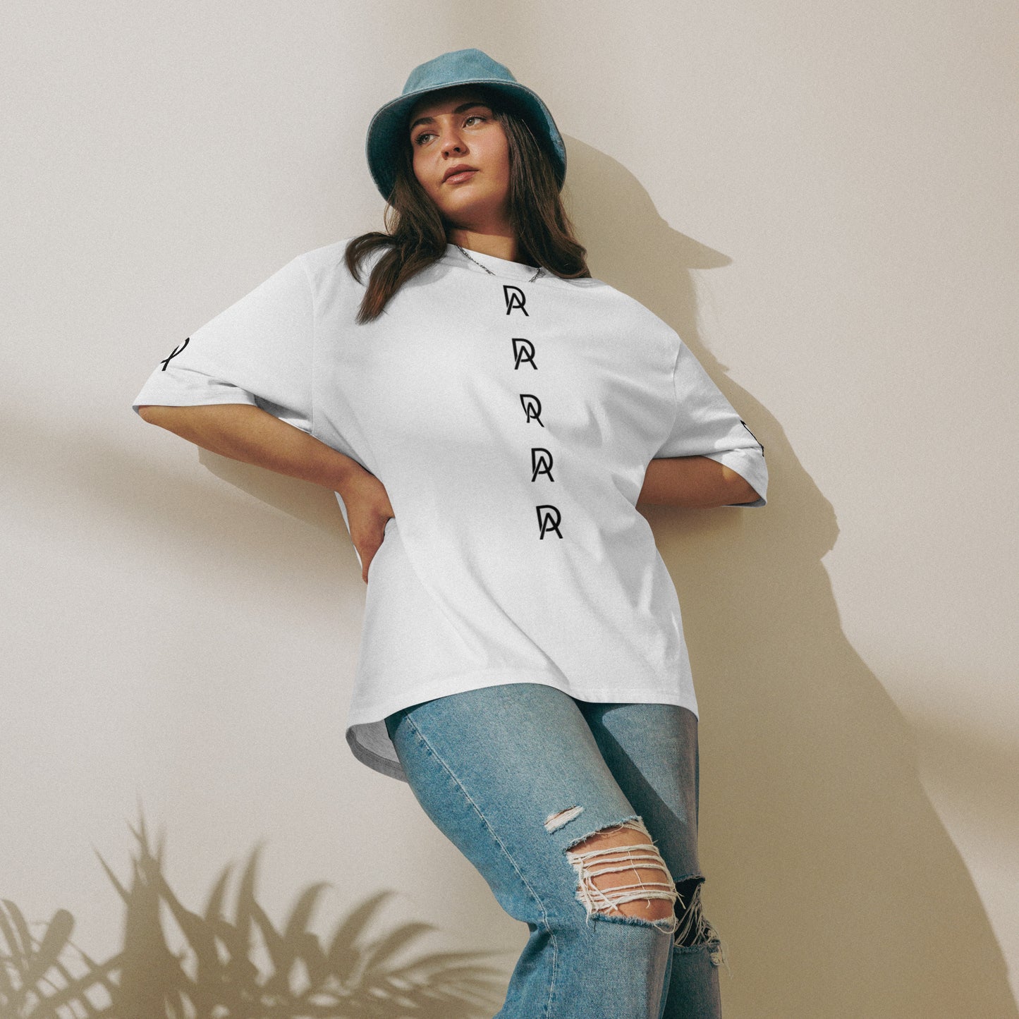 Oversized heavyweight T-shirt "AD" exclusive design