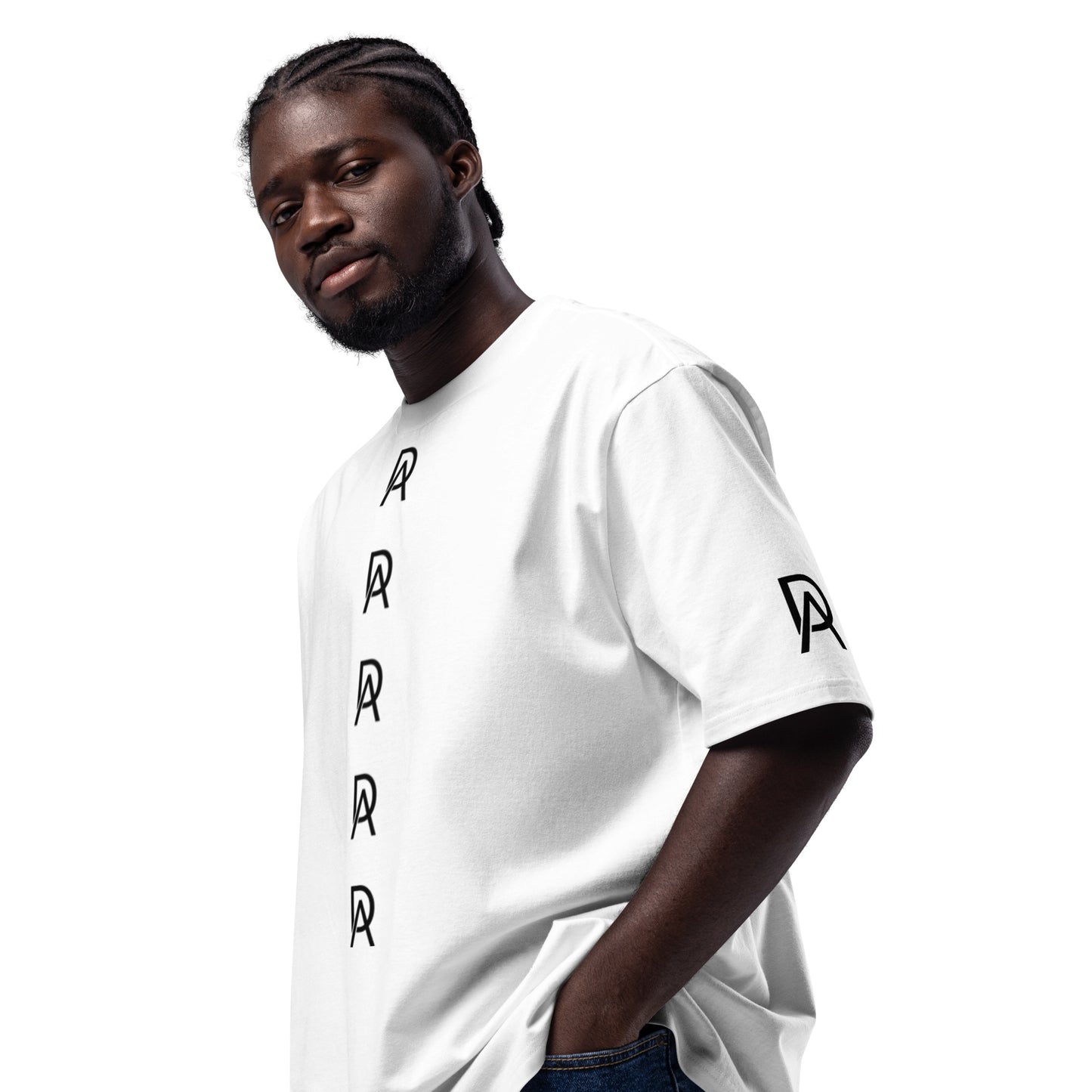Oversized heavyweight T-shirt "AD" exclusive design