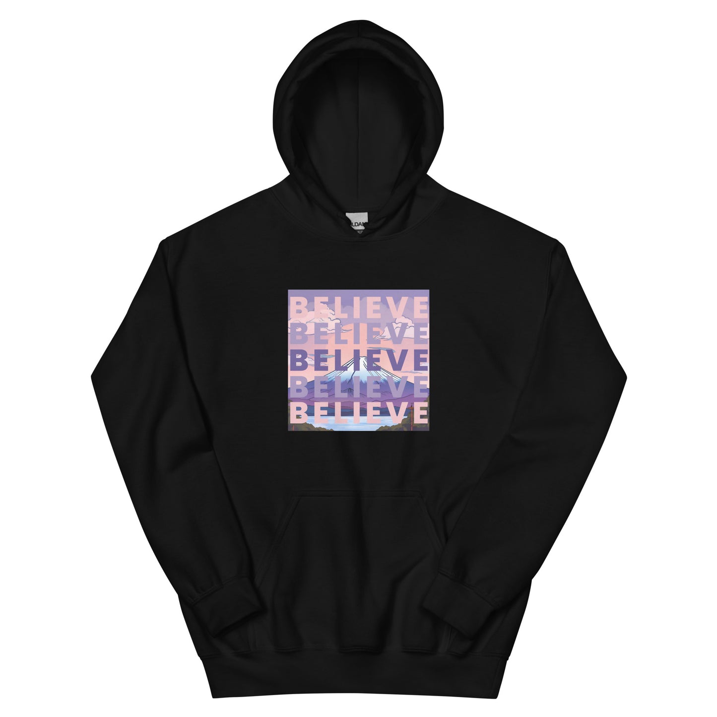Mt.FUJI unisex hoodie "BELIEVE"