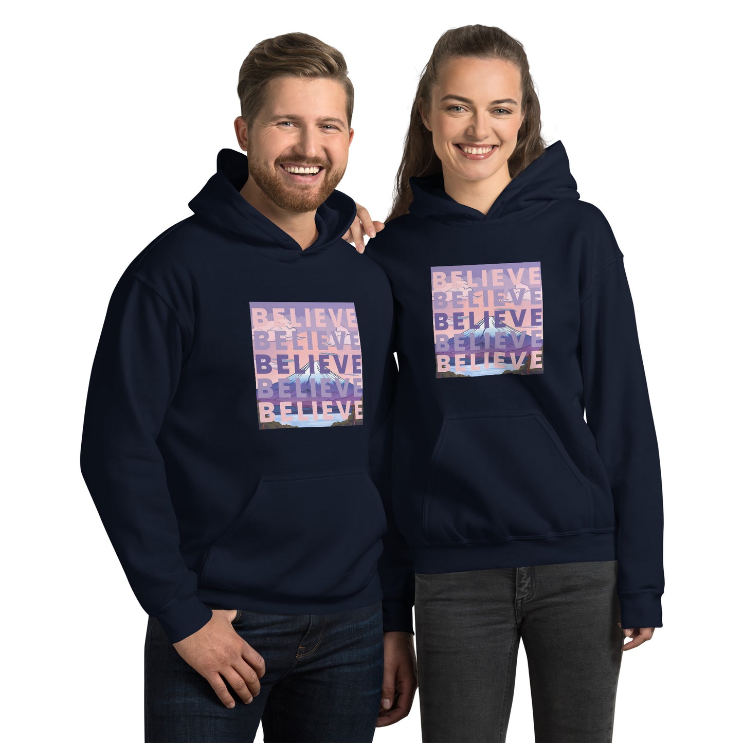 Mt.FUJI unisex hoodie "BELIEVE"