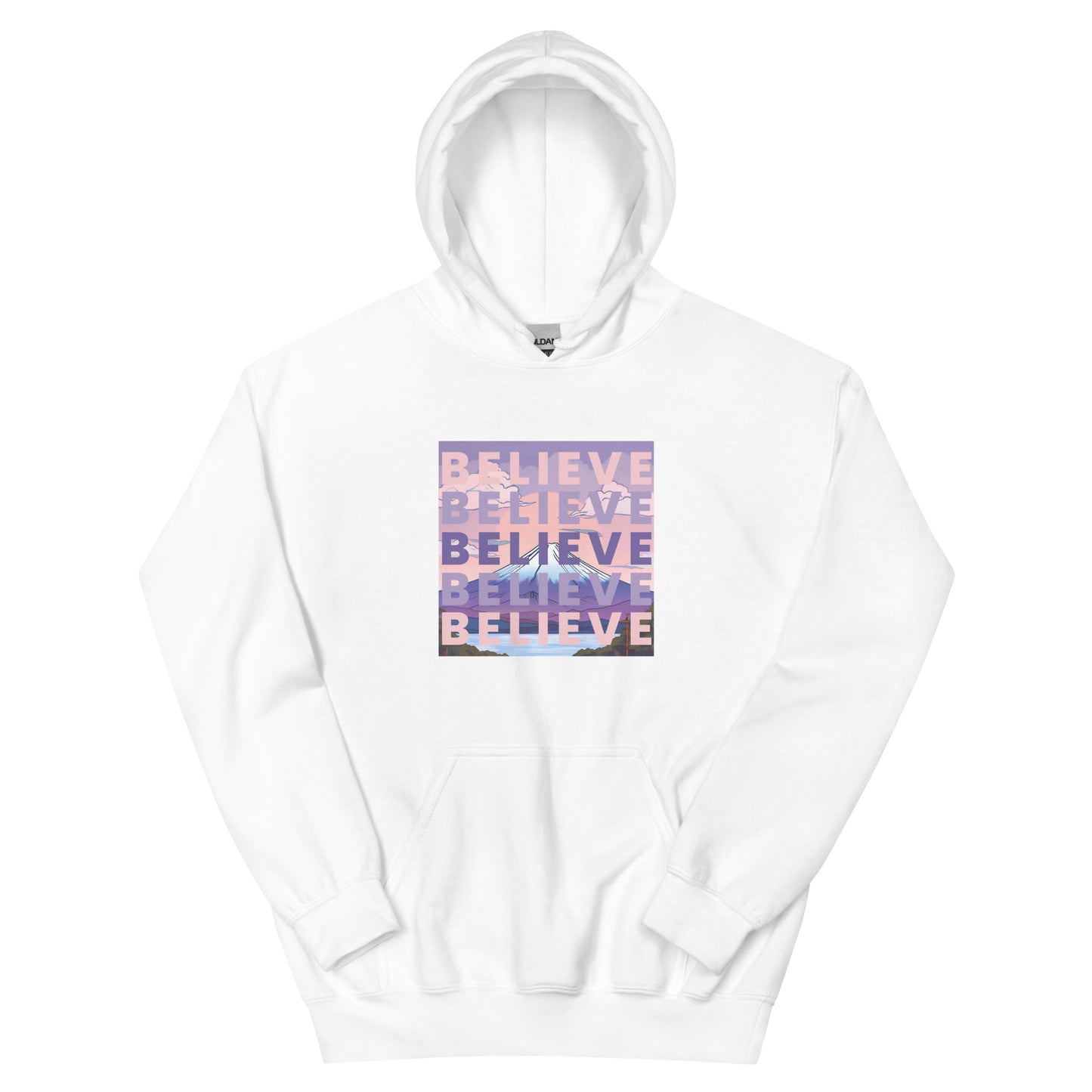 Mt.FUJI unisex hoodie "BELIEVE"
