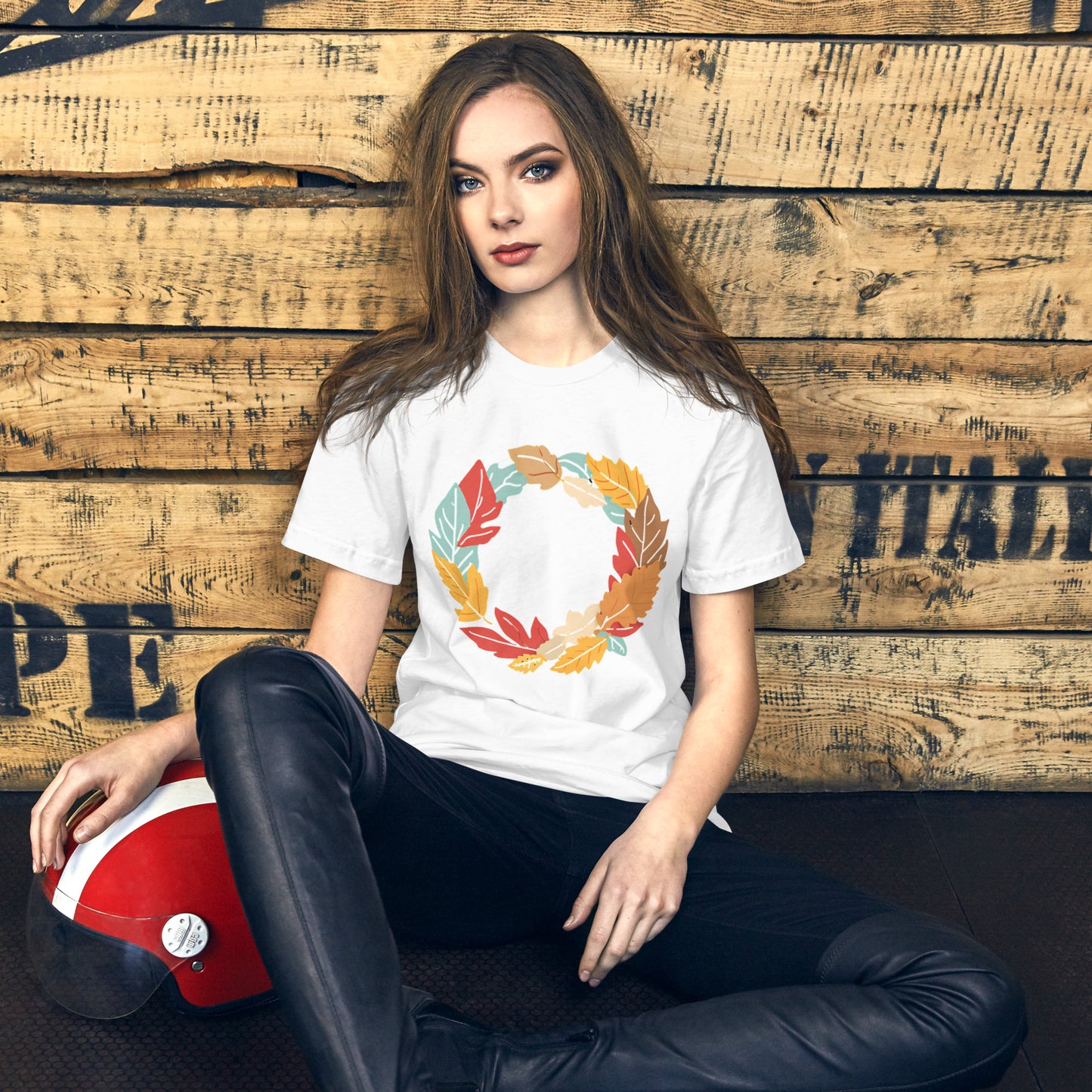 ユニセックスTシャツ "紅葉"